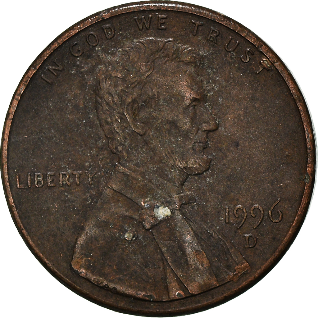 Moneda, Estados Unidos, Cent, 1996