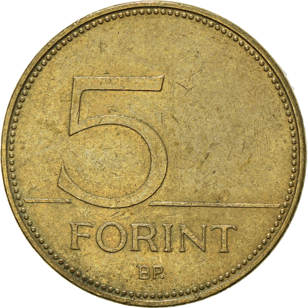 Moneda, Hungría, 5 Forint, 2000