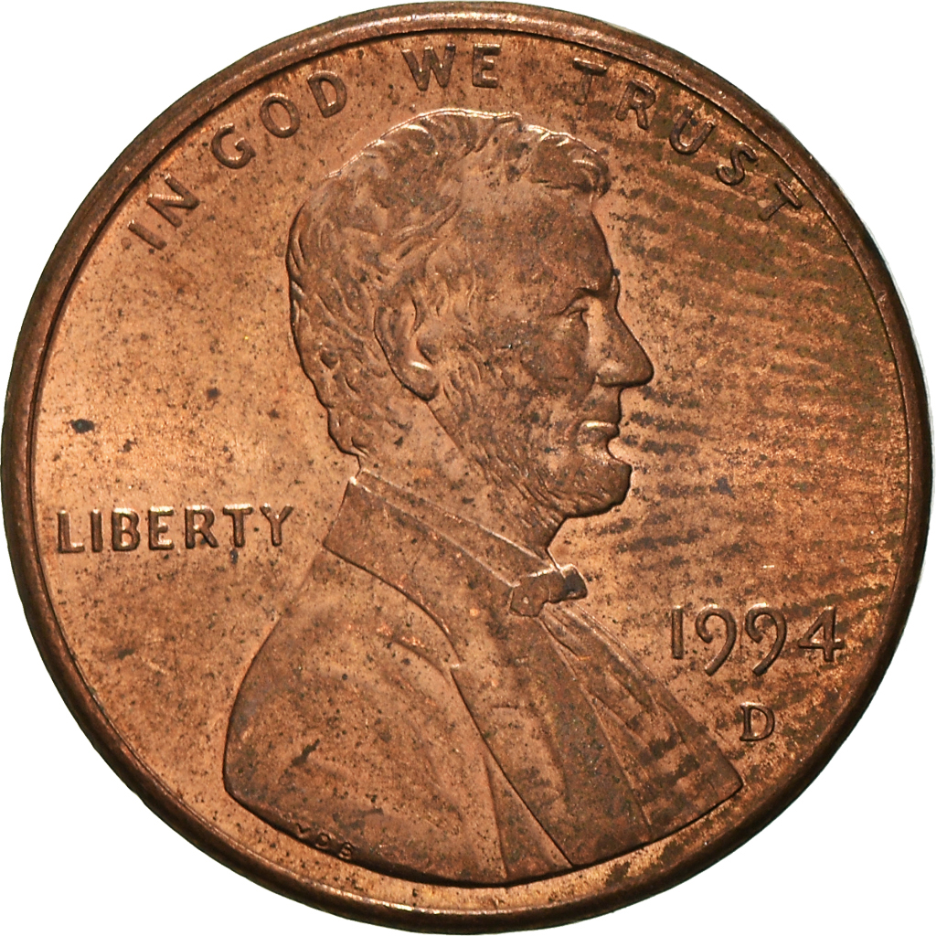 Moneda, Estados Unidos, Cent, 1994