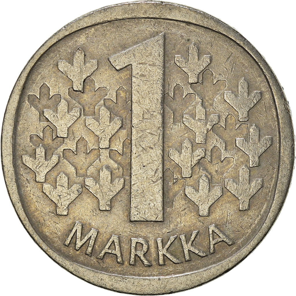 Moneda, Finlandia, Markka, 1972