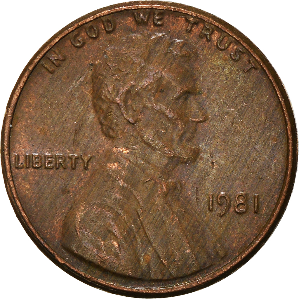 Moneda, Estados Unidos, Cent, 1981