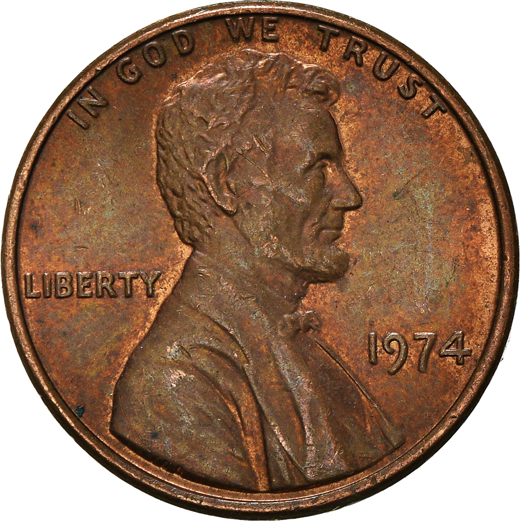 Moneda, Estados Unidos, Cent, 1974