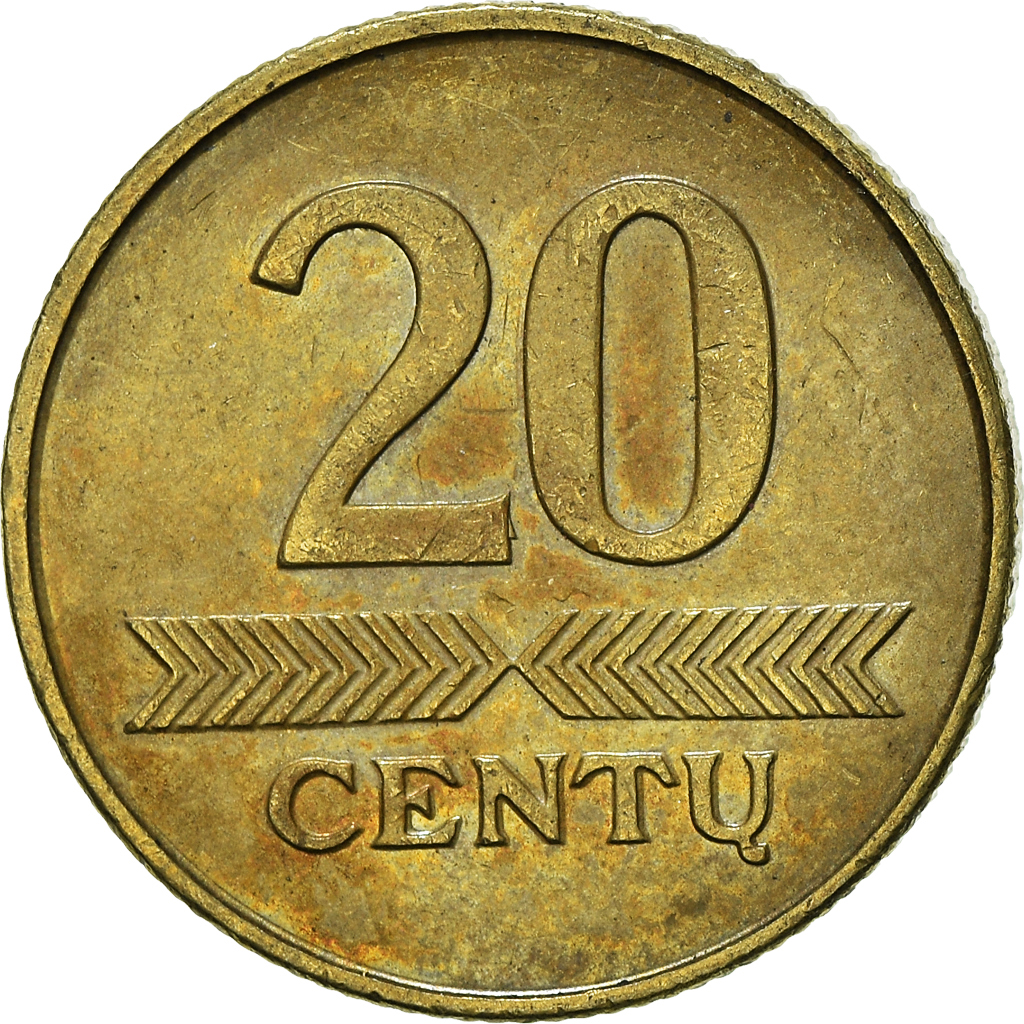 Moneda, Lituania, 20 Centu, 2009