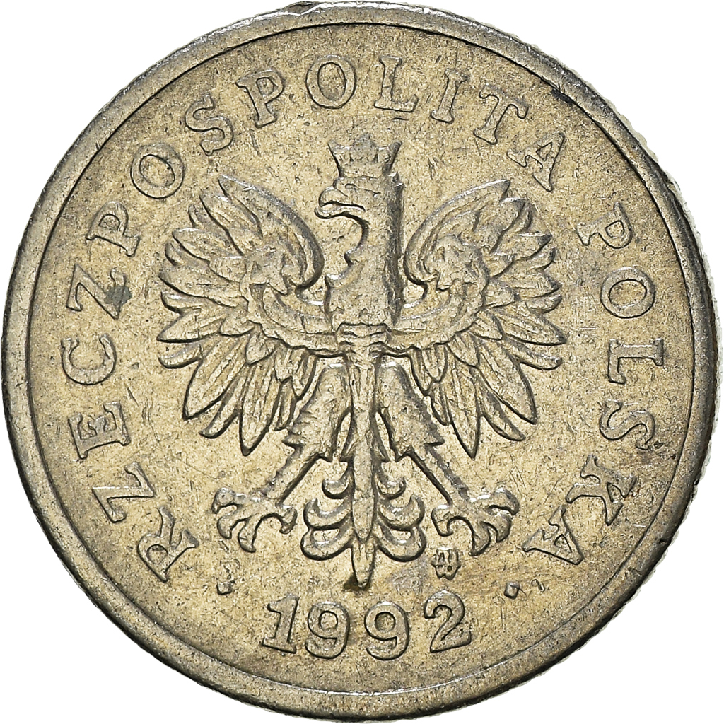 Moneda, Polonia, 20 Groszy, 1992