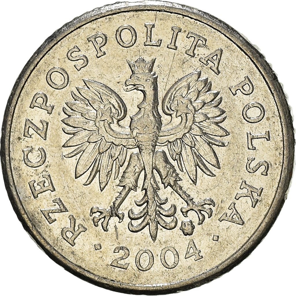 Moneda, Polonia, 10 Groszy, 2004