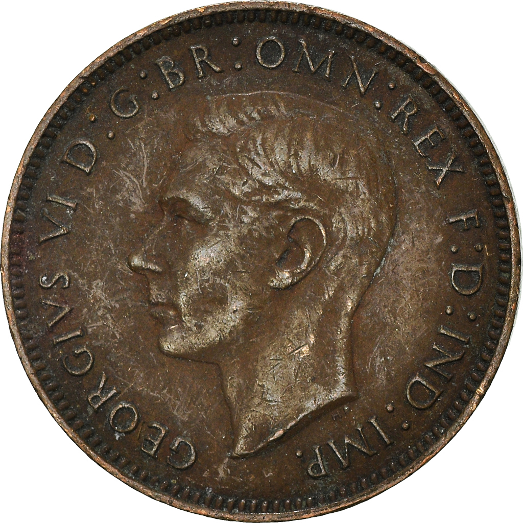 Moneda, Gran Bretaña, Farthing, 1940