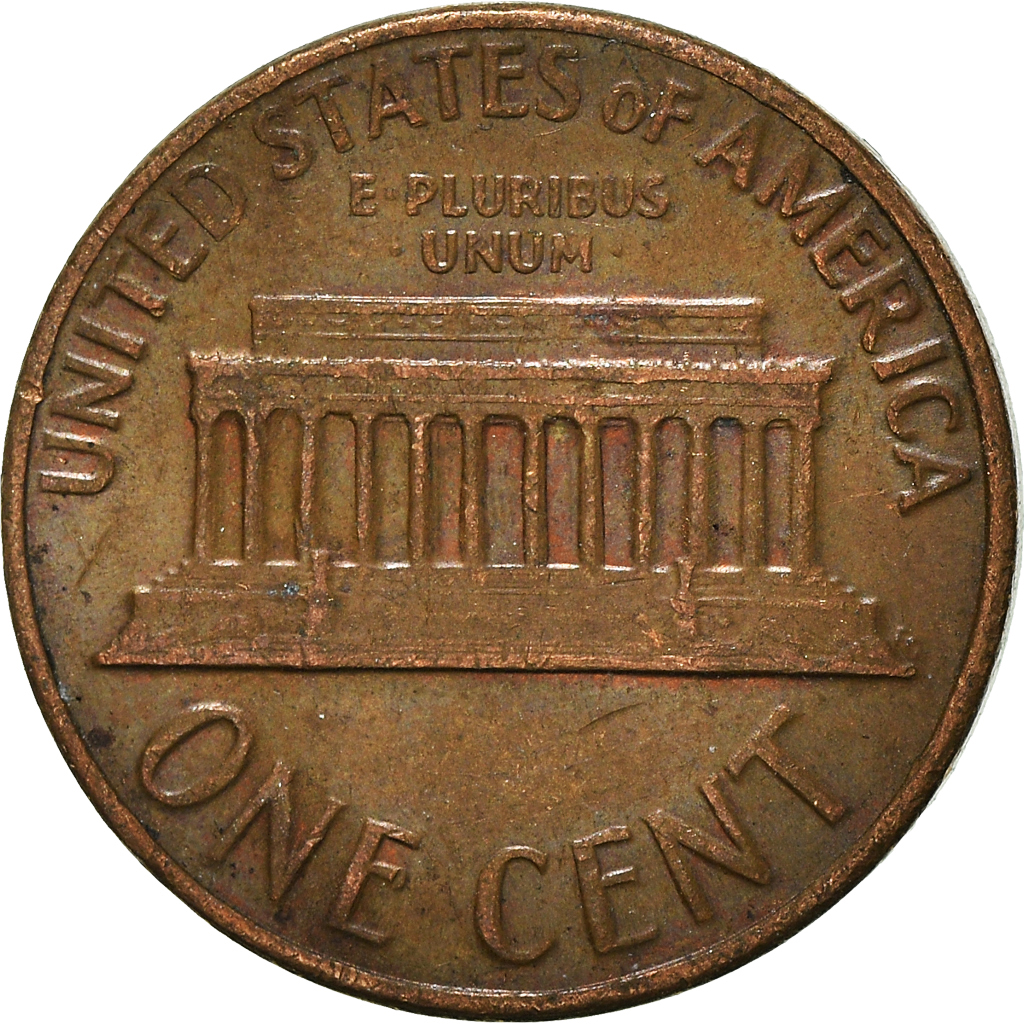 Moneda, Estados Unidos, Cent, 1968