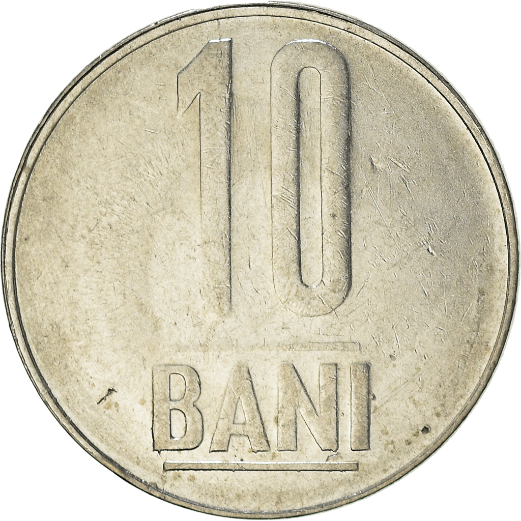 Moneda, Rumanía, 10 Bani, 2009