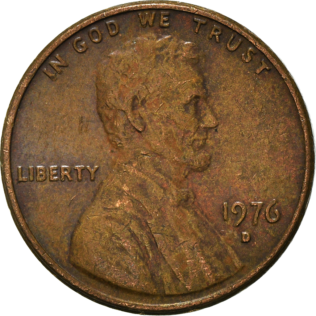 Moneda, Estados Unidos, Cent, 1976