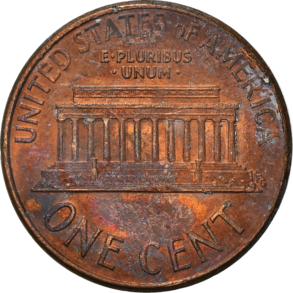 Moneda, Estados Unidos, Cent, 1989