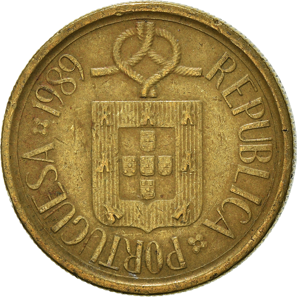 Moneda, Portugal, 5 Escudos, 1989