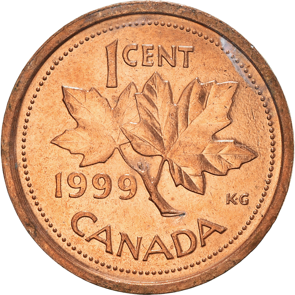 Moneda, Canadá, Cent, 1999