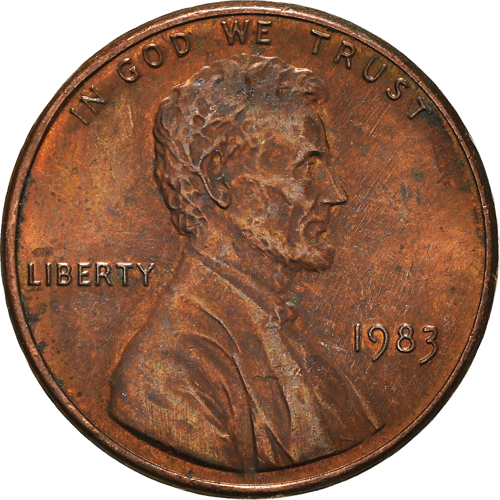 Moneda, Estados Unidos, Cent, 1983
