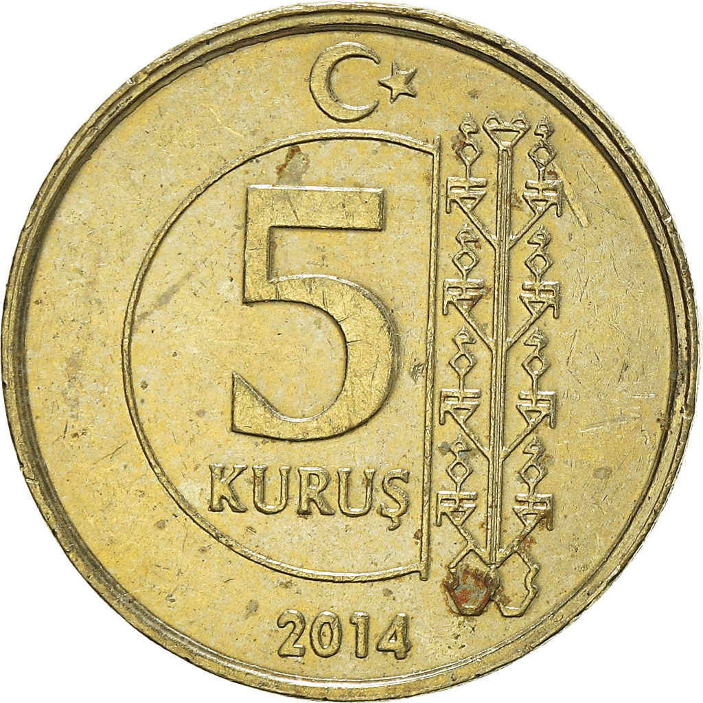 Moneda, Turquía, 5 Kurus
