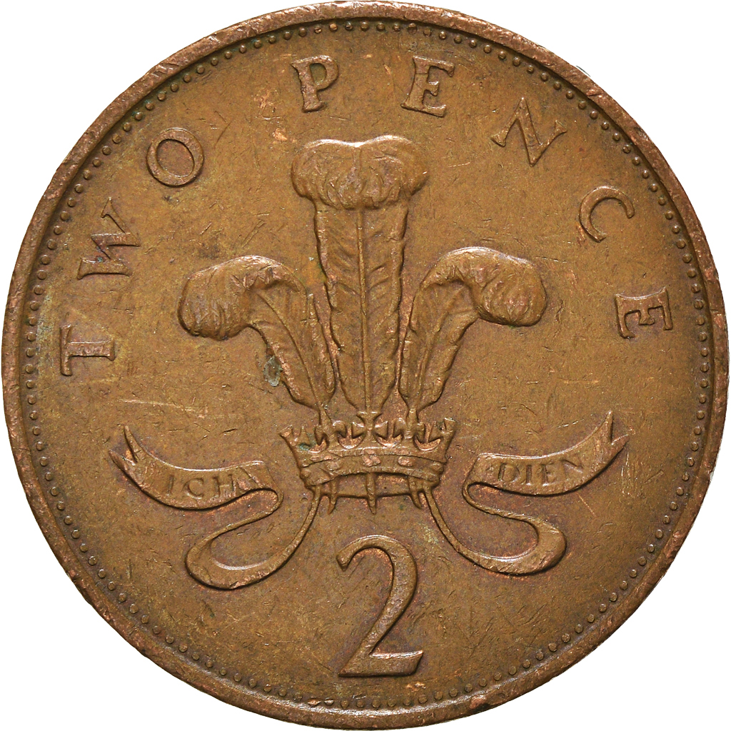 Moneda, Gran Bretaña, 2 Pence, 1989