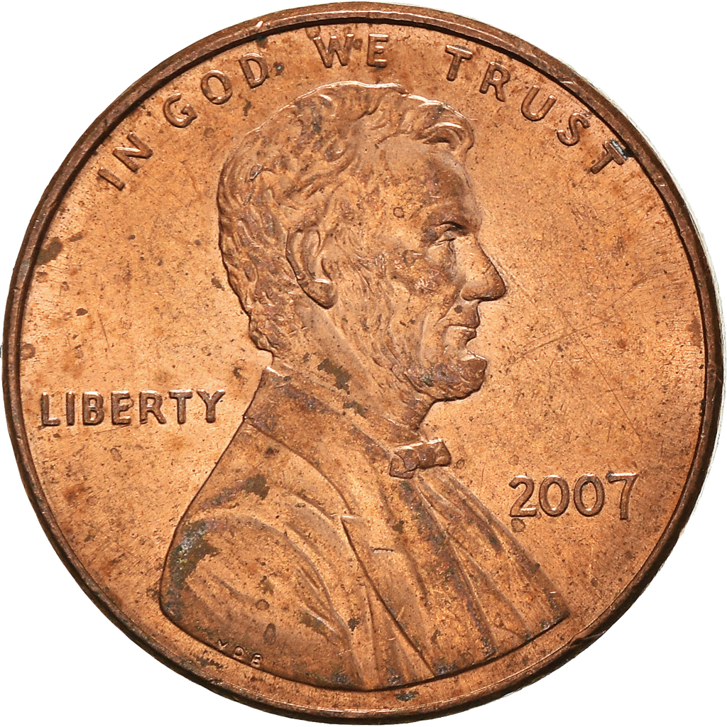 Moneda, Estados Unidos, Cent, 2007