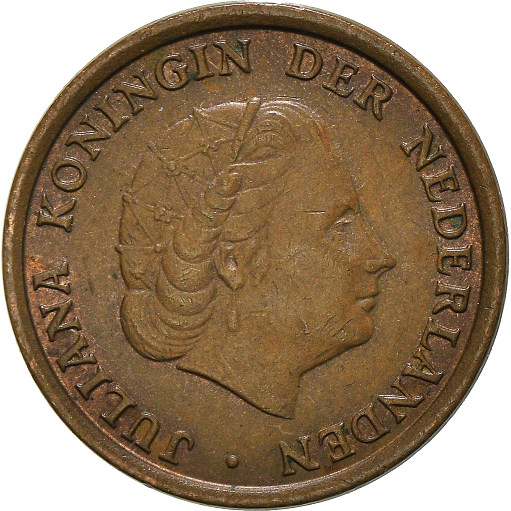 Moneda, Países Bajos, Cent, 1966