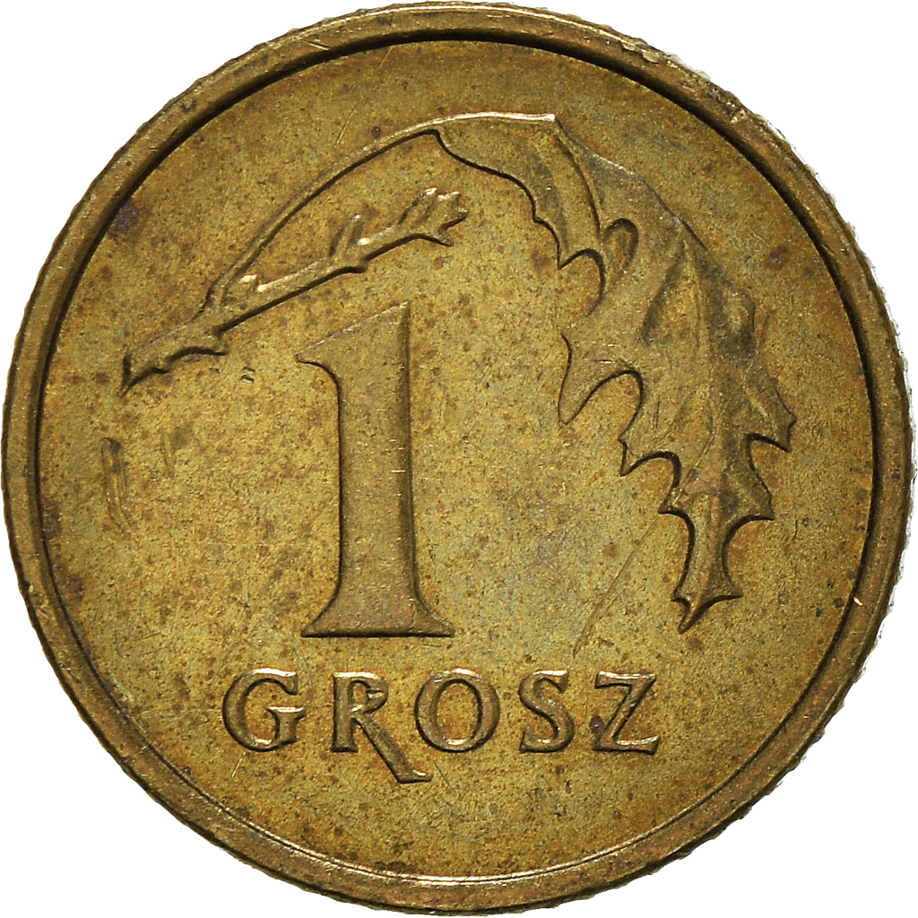 Moneda, Polonia, Grosz, 2003