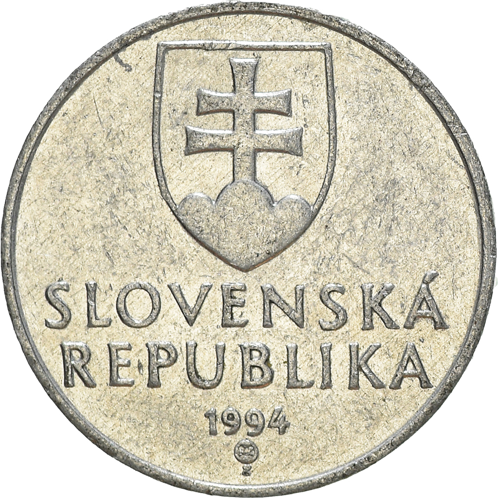 Moneda, Eslovaquia, 10 Halierov, 1994