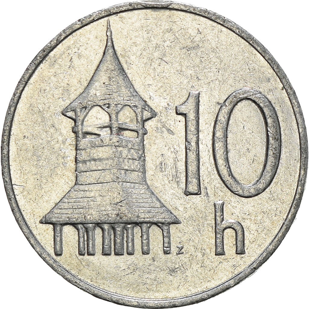 Moneda, Eslovaquia, 10 Halierov, 1994