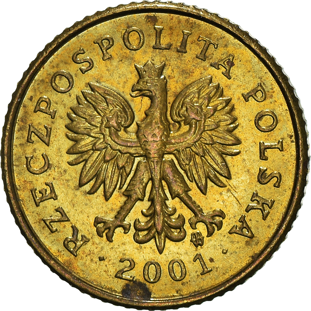 Moneda, Polonia, Grosz, 2001