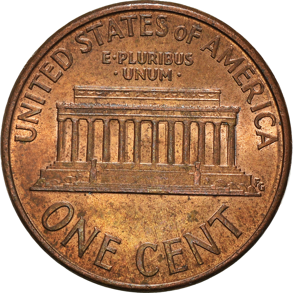 Moneda, Estados Unidos, Cent, 1989