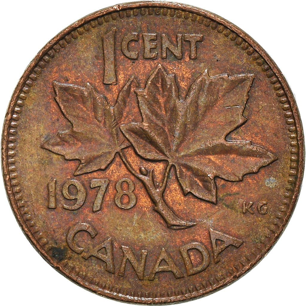Moneda, Canadá, Cent, 1978