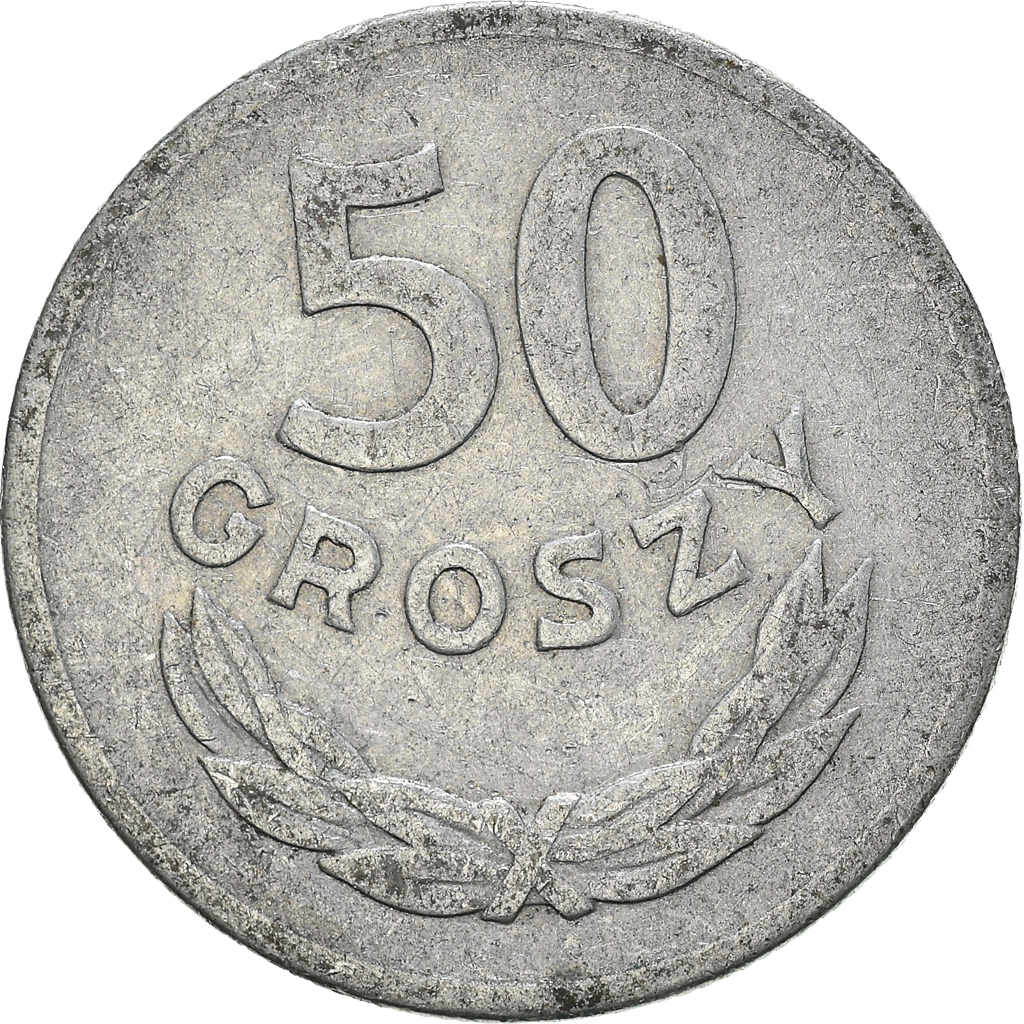 Moneda, Polonia, 50 Groszy, 1949