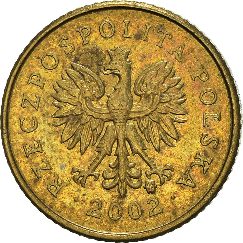 Moneda, Polonia, Grosz, 2002