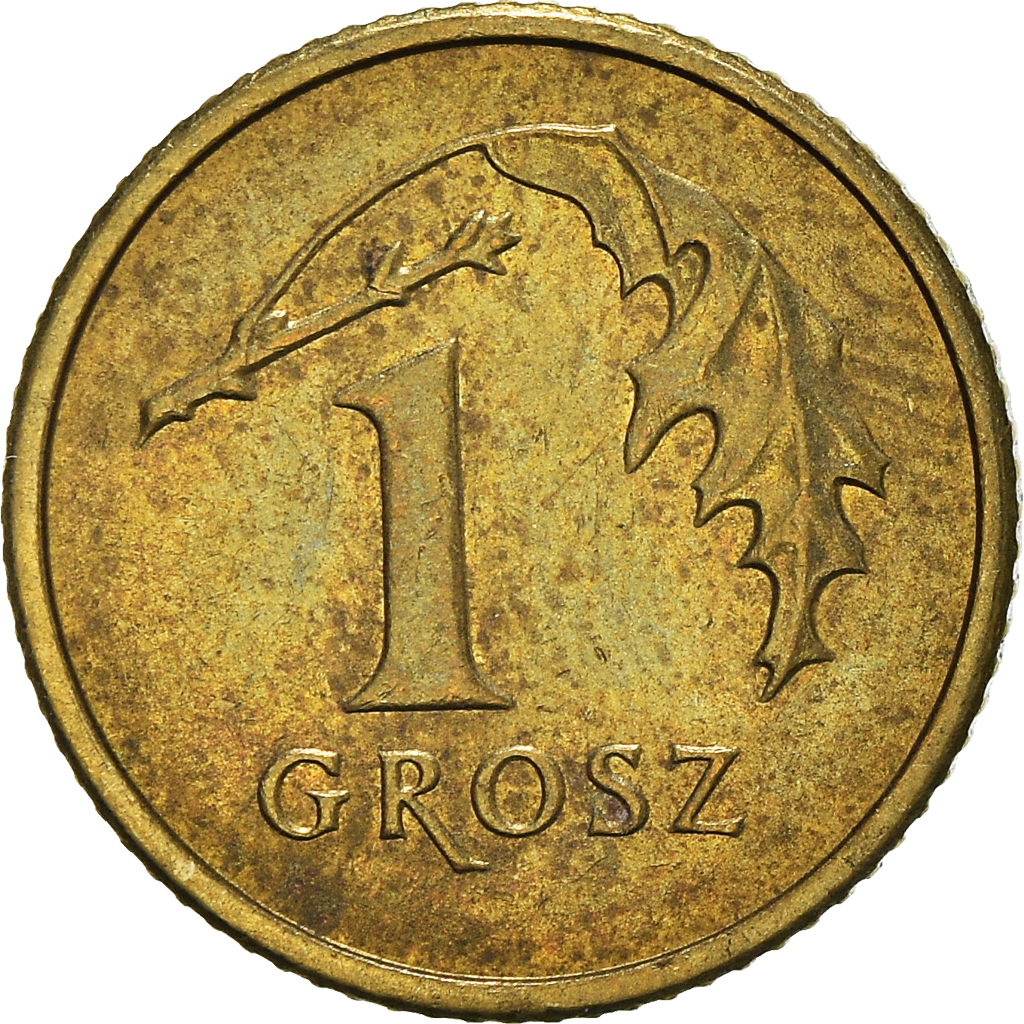 Moneda, Polonia, Grosz, 2002