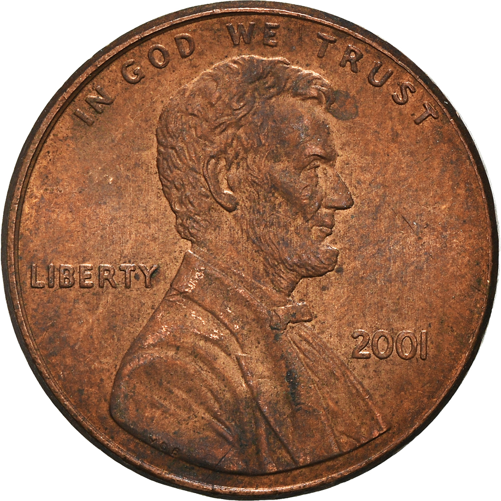Moneda, Estados Unidos, Cent, 2001