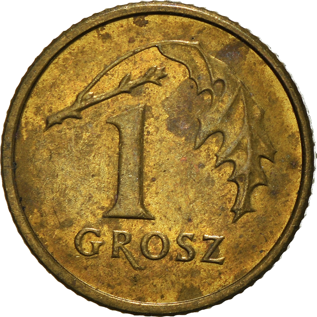 Moneda, Polonia, Grosz, 2003