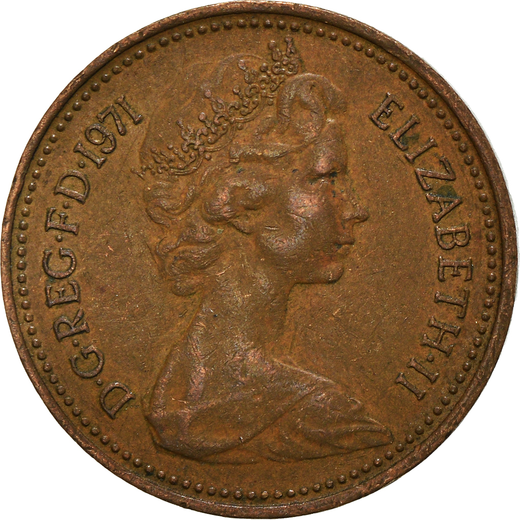 Moneda, Gran Bretaña, New Penny, 1971