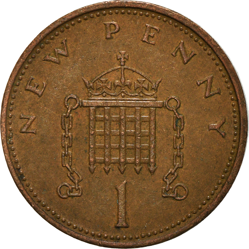 Moneda, Gran Bretaña, New Penny, 1971