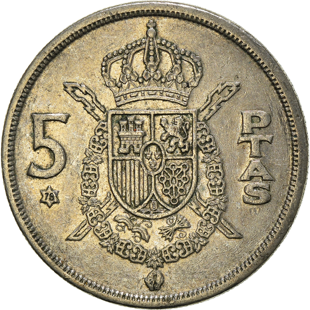 Moneda, España, 5 Pesetas