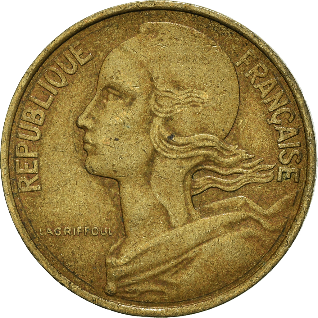 Moneda, Francia, 10 Centimes, 1976