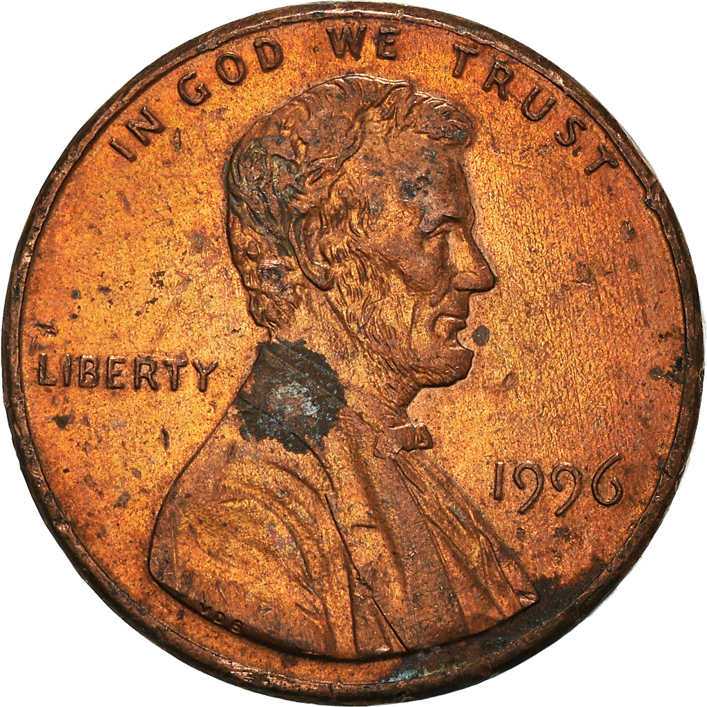 Moneda, Estados Unidos, Cent, 1996