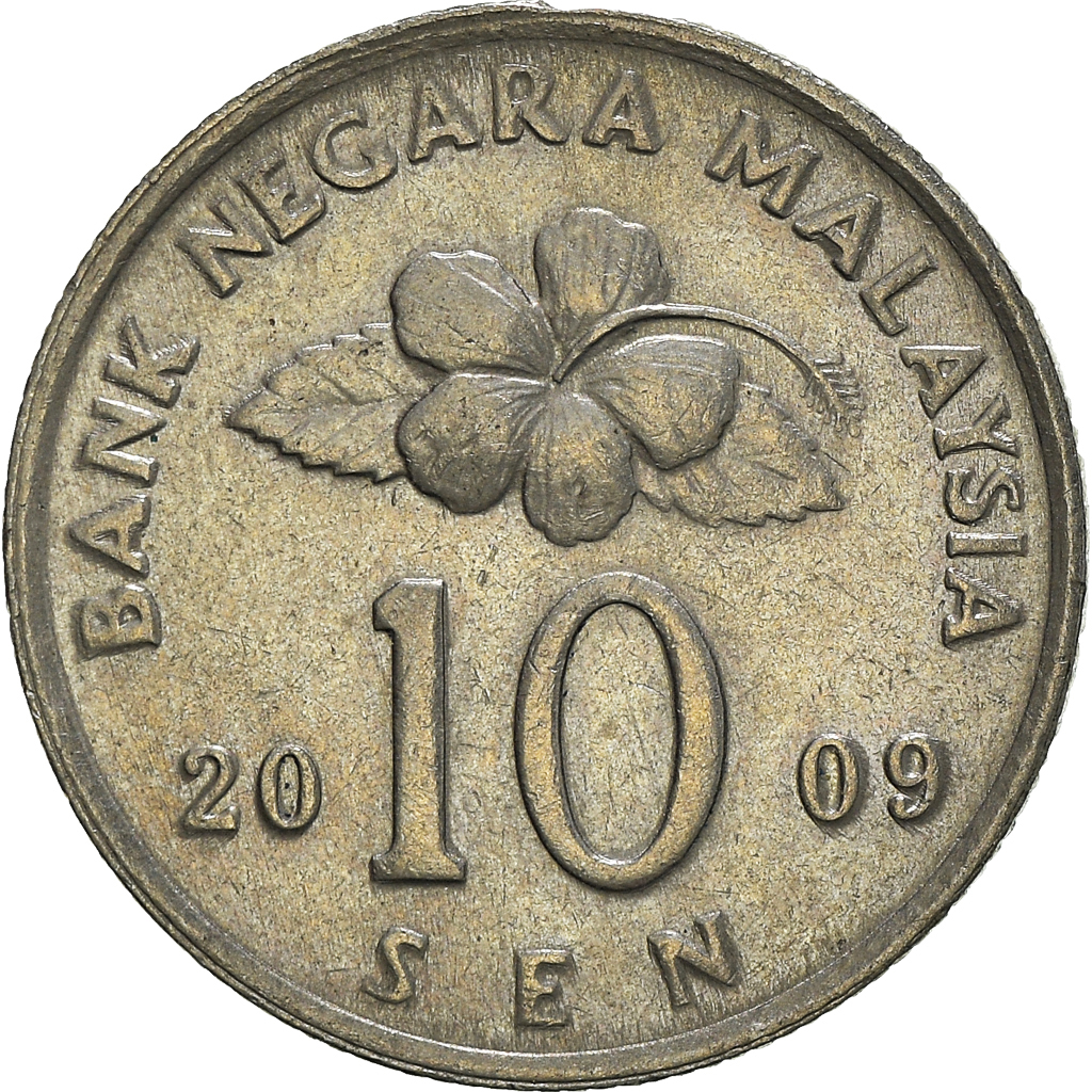 Moneda, Malasia, 10 Sen, 2009