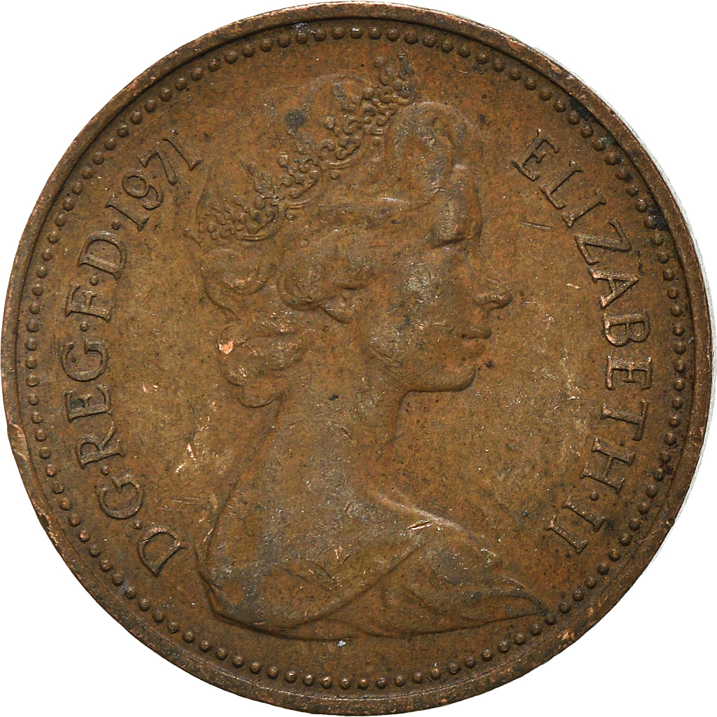 Moneda, Gran Bretaña, New Penny, 1971