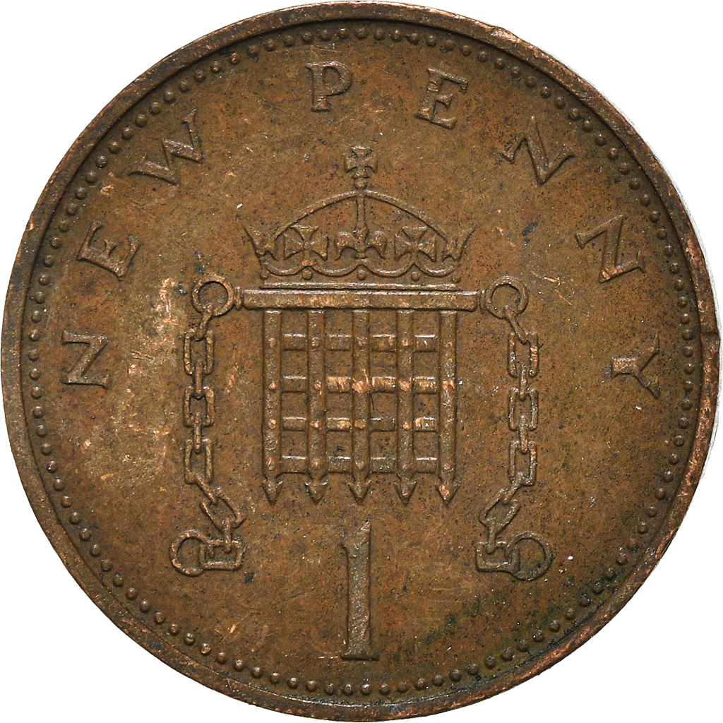 Moneda, Gran Bretaña, New Penny, 1971