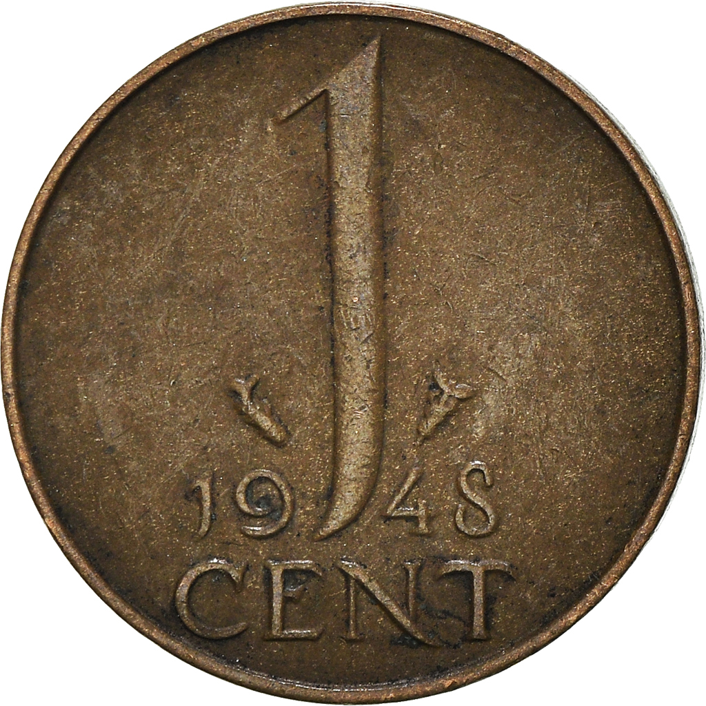 Coin, Netherlands, Cent, 1948