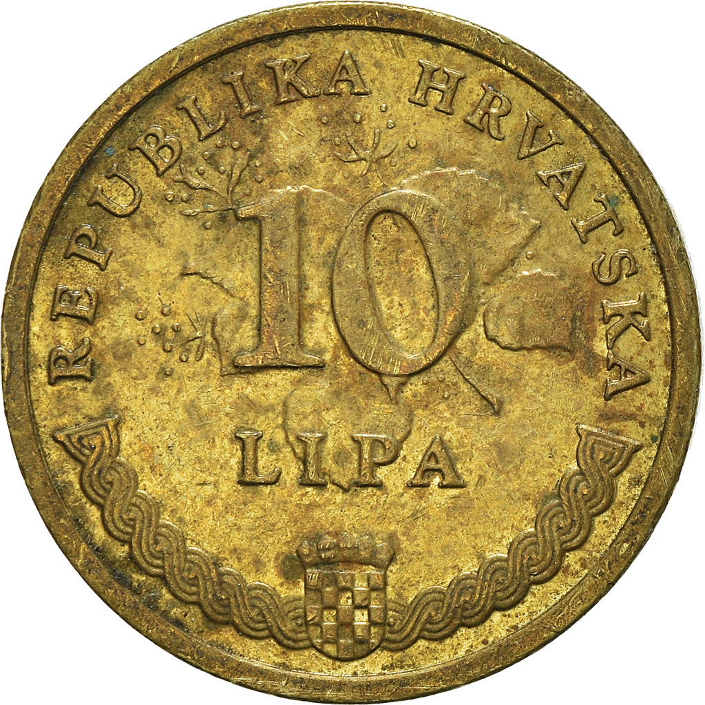 Moneda, Croacia, 10 Lipa, 2013