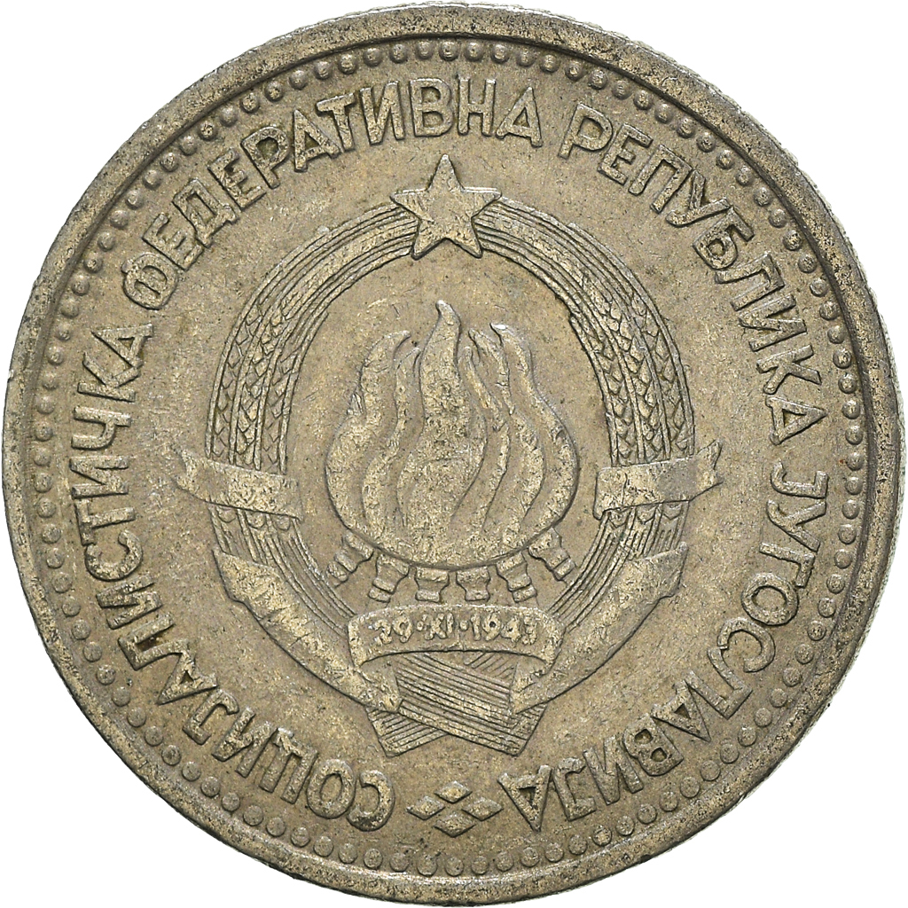 Moneda, Yugoslavia, Dinar, 1965