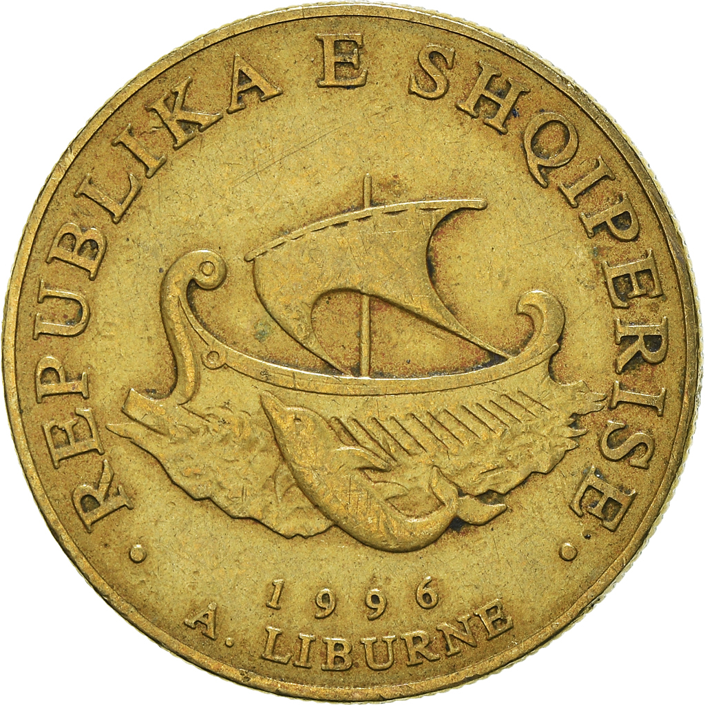 Coin, Albania, 20 Leke, 1996