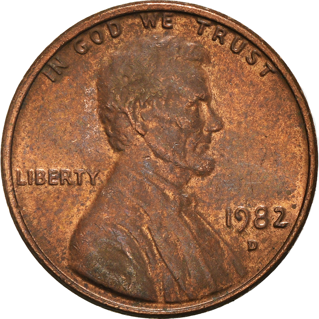 Moneda, Estados Unidos, Cent, 1982