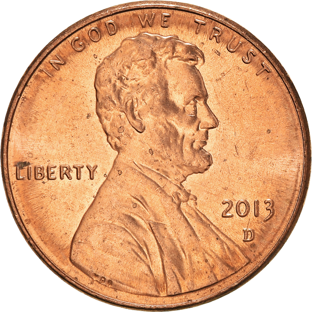 Moneda, Estados Unidos, Cent, 2013