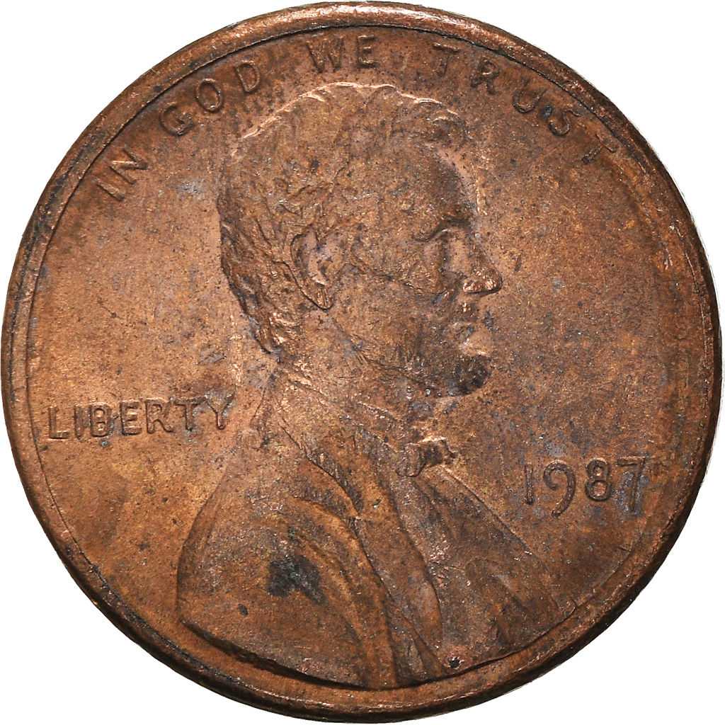 Moneda, Estados Unidos, Cent, 1987