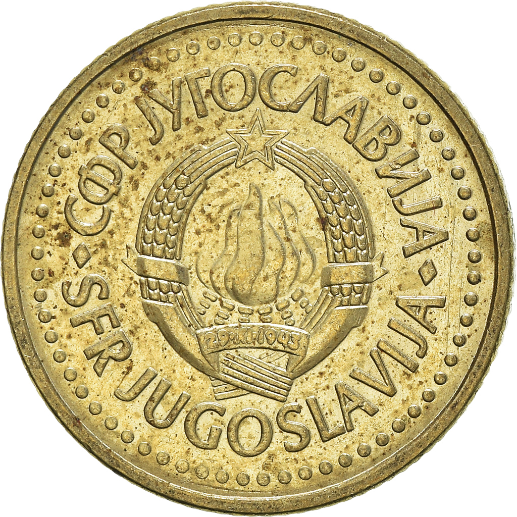 Moneda, Yugoslavia, Dinar, 1986