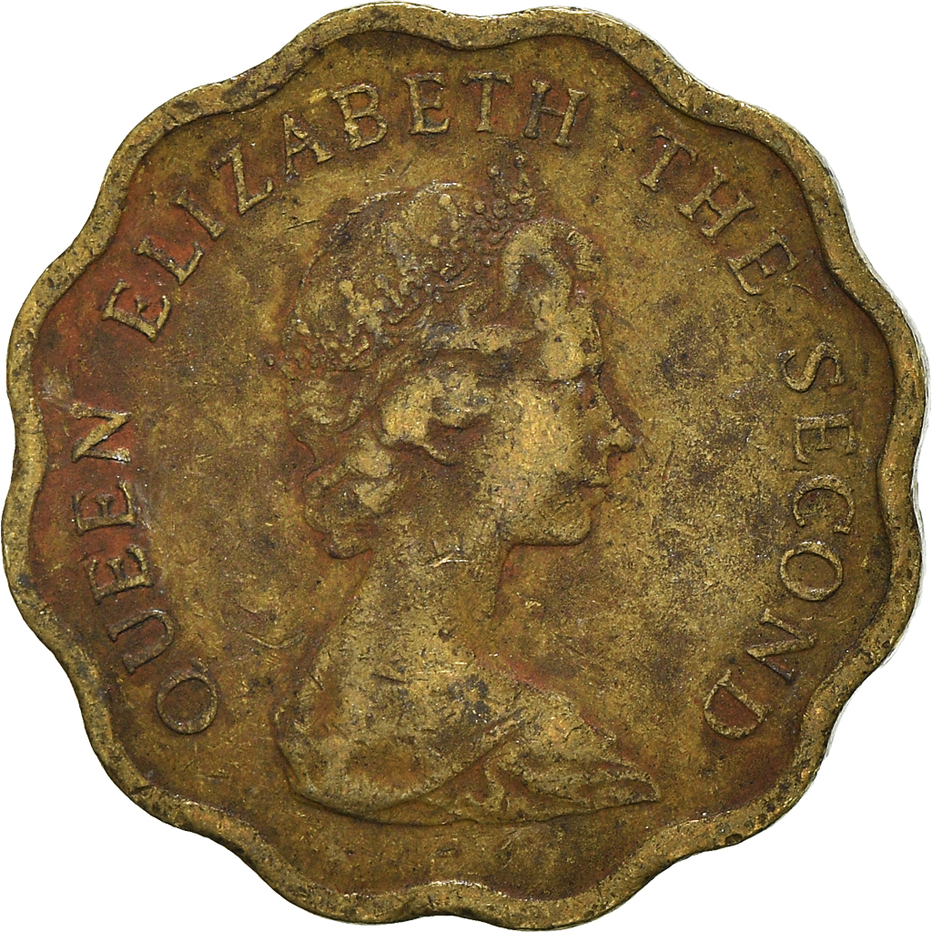 Moneda, Hong Kong, 20 Cents, 1975