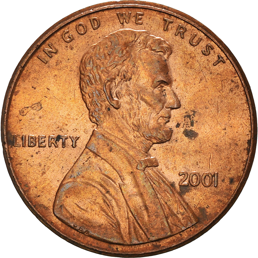 Moneda, Estados Unidos, Cent, 2001